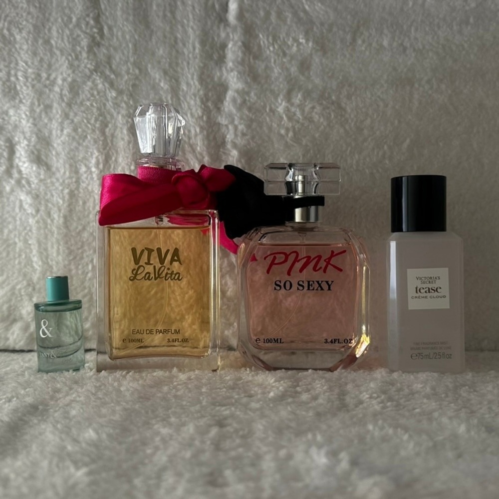 Victoria's Secret PINK Viva La Vita Tiffany & Co Fragrance Perfume Bundle 4pc